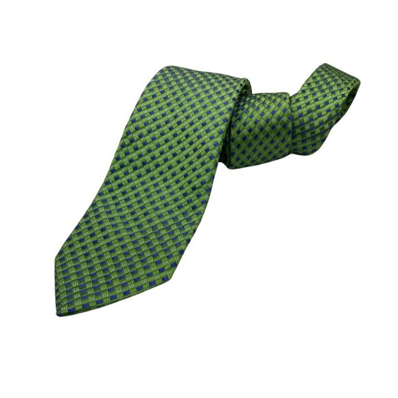 Albanese Luxurious Boutique Other - Albanese Luxurious Boutique Men's Green & Blue Checkered Tie Made in Italy #214